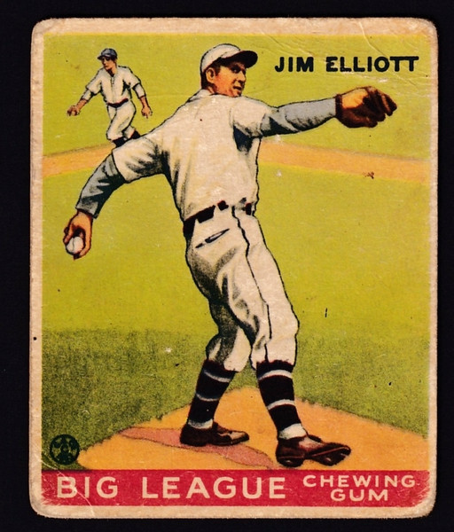 1933 Goudey #132 Jim Elliott GD