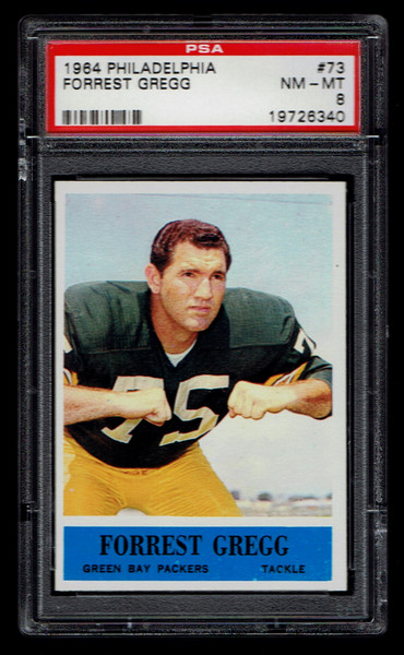 1964 Philadelphia #73 Forrest Gregg PSA 8