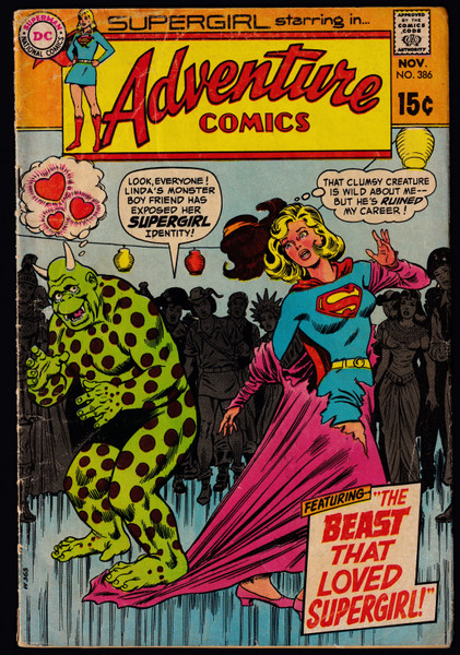 1969 DC Adventure Comics #386 VG-