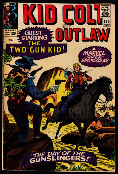 1965 Marvel Kid Colt Outlaw #125 VG