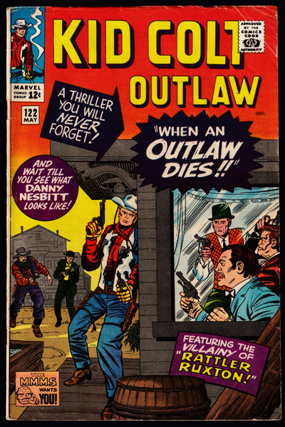 1965 Marvel Kid Colt Outlaw #122 VG