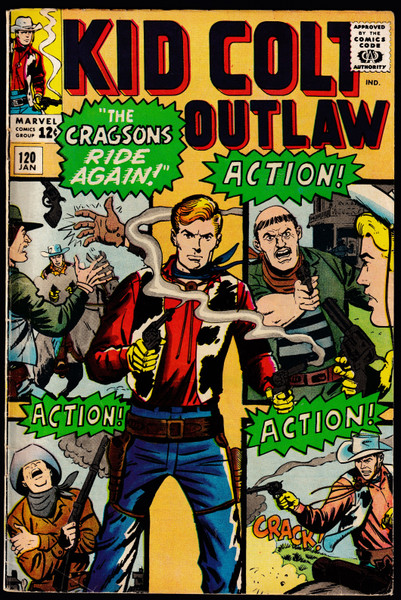 1965 Marvel Kid Colt Outlaw #120 VG/FN