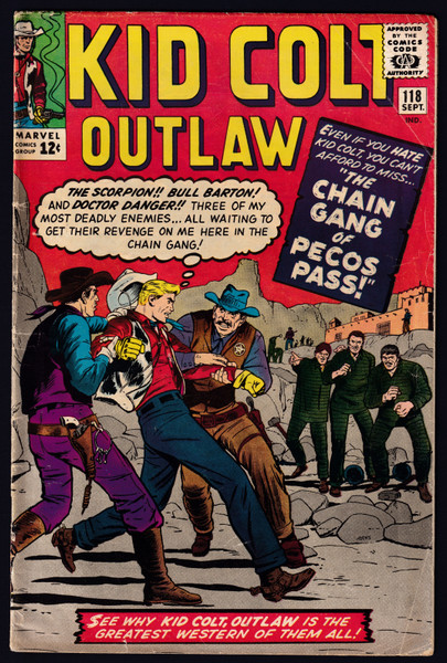 1964 Marvel Kid Colt Outlaw #118 VG