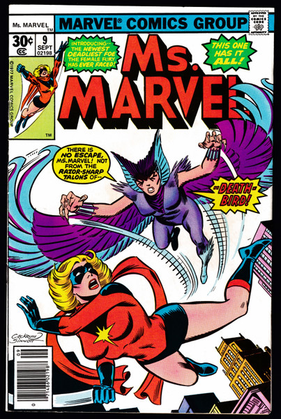 1977 Marvel Ms. Marvel #09 VG/FN 1st Appearance of Deathbird