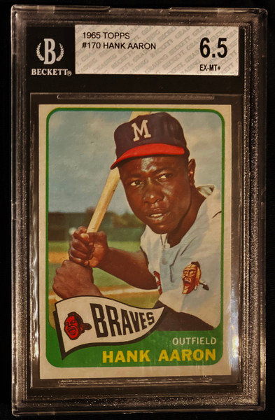 1965 Topps #170 Hank Aaron BVG 6.5