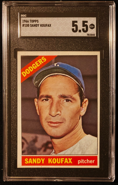 1966 Topps #100 Sandy Koufax SGC 5.5