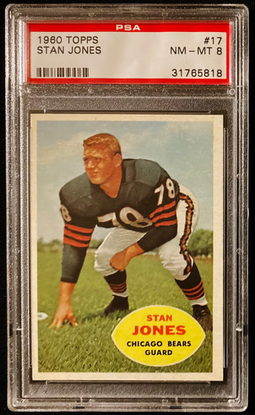1960 Topps #017 Stan Jones PSA 8