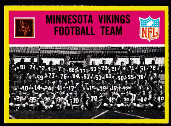 1967 Philadelphia #097 Minnesota Vikings Team EX