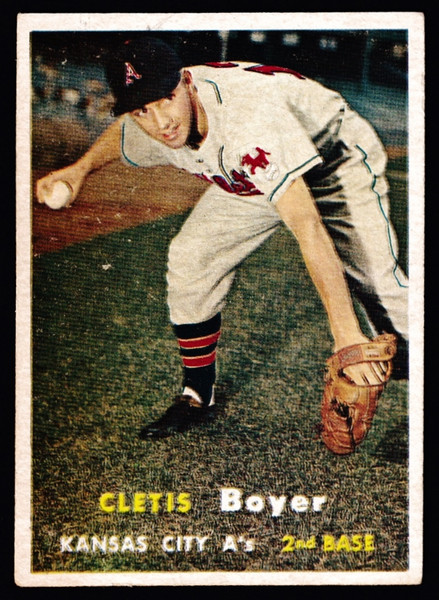 1957 Topps #121 Cletis Boyer RC GD