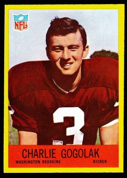 1967 Philadelphia #182 Charlie Gogolak RC NM+