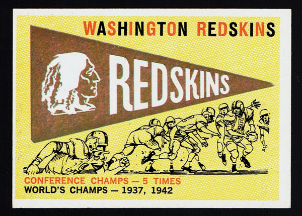 1959 Topps #168 Washington Redskins Pennant EXMT