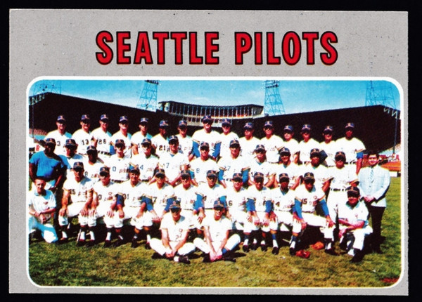 1970 Topps #713 Seattle Pilots Team Card EX+