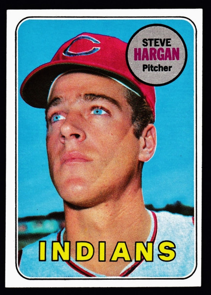 1969 Topps #348 Steve Hargan EX