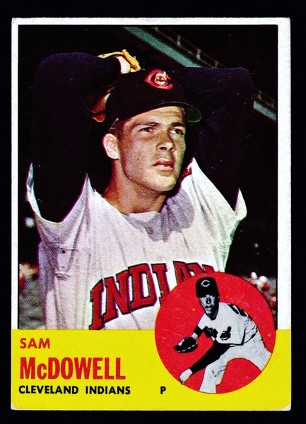 1963 Topps #317 Sam McDowell VG