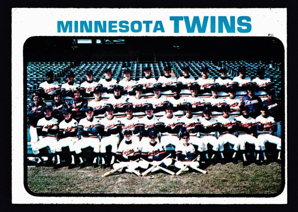 1973 Topps #654 Minnesota Twins Team EX-