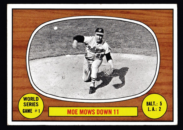 1967 Topps #151 World Series Game #1 Moe Mows Down 11 VGEX