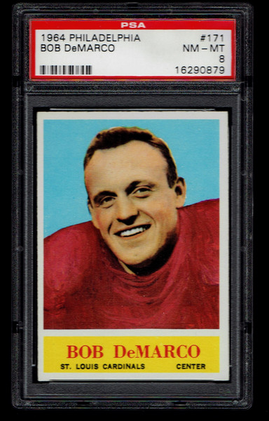 1964 Philadelphia #171 Bob DeMarco PSA 8