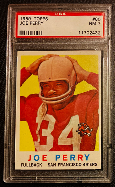 1959 Topps #080 Joe Perry PSA 7