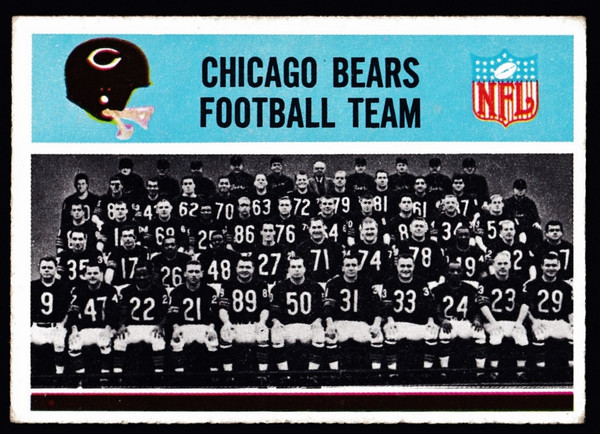 1966 Philadelphia #027 Chicago Bears Team VGEX