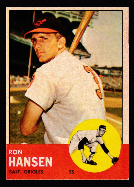 1963 Topps #088 Ron Hansen EX