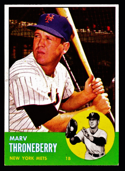1963 Topps #078 Marv Throneberry EXMT