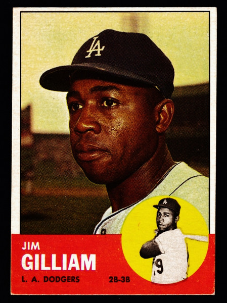 1963 Topps #080 Jim Gilliam EX