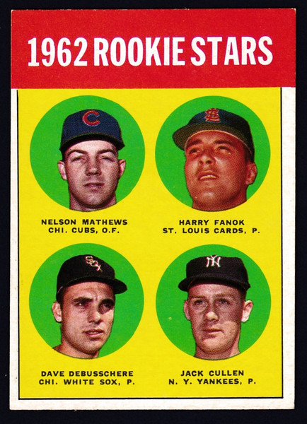1963 Topps #054 Rookie Stars Debusschere RC EX