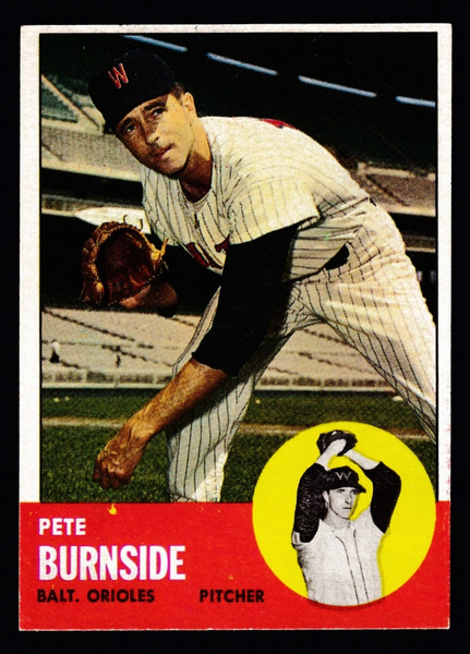 1963 Topps #019 Pete Burnside EXMT