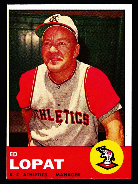 1963 Topps #023 Ed Lopat EX-