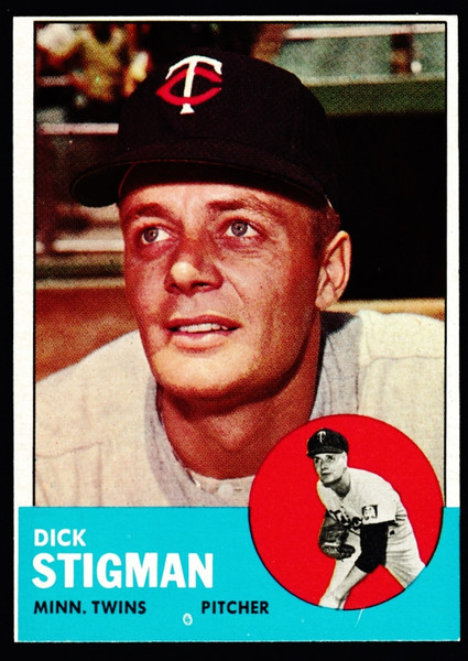 1963 Topps #089 Dick Stigman EX