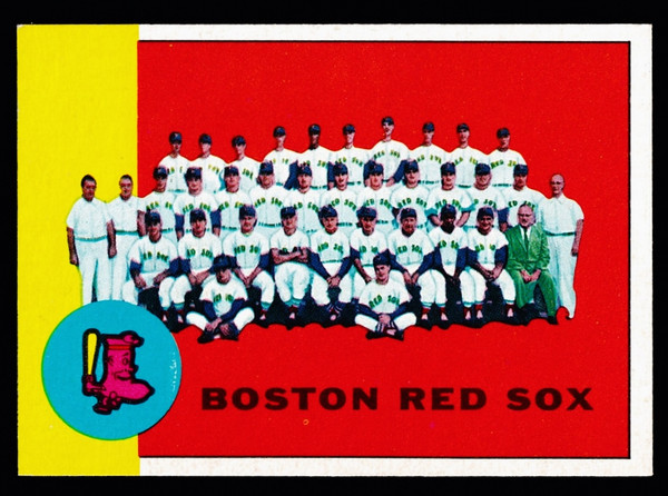 1963 Topps #202 Boston Red Sox Team NM+