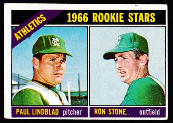 1966 Topps #568 Athletics Rookie Stars VG