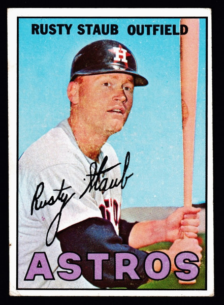 1967 Topps #073 Rusty Staub VG