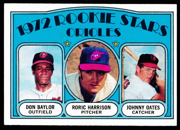 1972 Topps #474 Orioles Rookie Stars Don Baylor EX