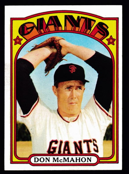 1972 Topps #509 Don McMahon EX