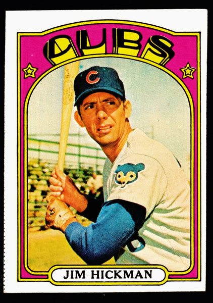 1972 Topps #534 Jim Hickman Yellow Under C and S EX