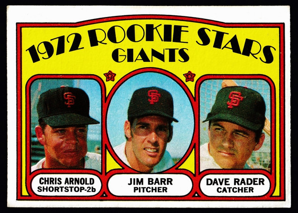 1972 Topps #232 Giants Rookie Stars EX