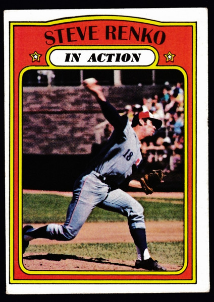 1972 Topps #308 Steve Renko IA VGEX