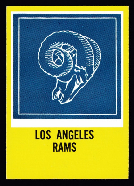 1967 Philadelphia #096 Los Angeles Rams Logo EXMT