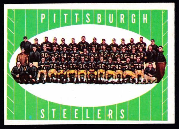 1961 Topps #112 Pittsburgh Steelers Team EX+