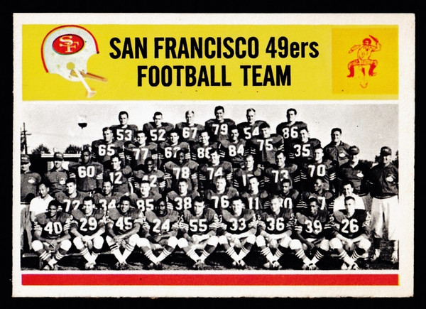 1964 Philadelphia #167 San Francisco 49ers Team EXMT