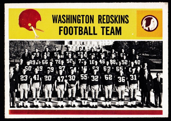 1964 Philadelphia #195 Washington Redskins Team EX+