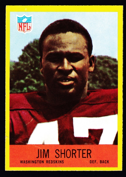 1967 Philadelphia #188 Jim Shorter RC VG