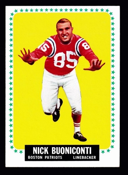 1964 Topps #003 Nick Buoniconti EX+