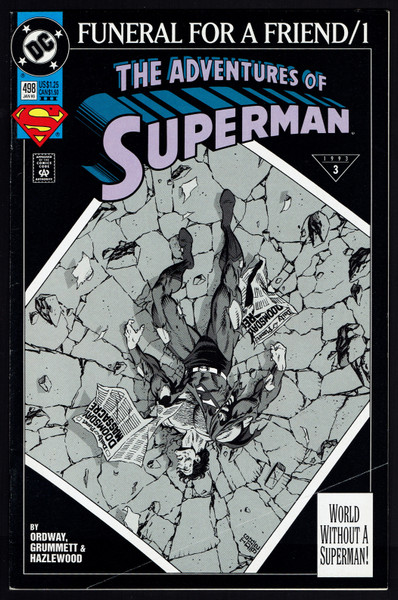 1993 DC Adventures of Superman #498 FN