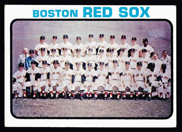 1973 Topps #596 Boston Red Sox Team VG