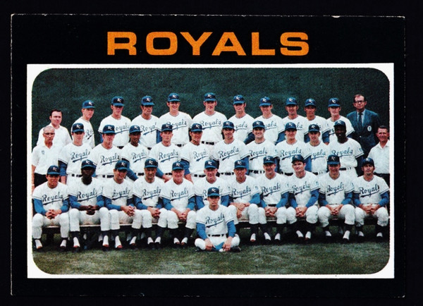 1971 Topps #742 Kansas City Royals Team EX