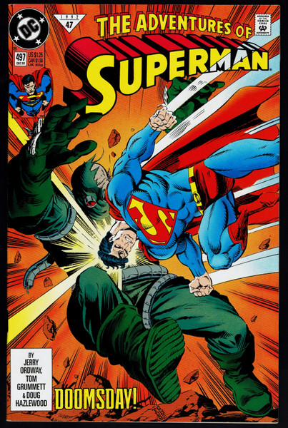 1992 DC Adventures of Superman #497 VF+