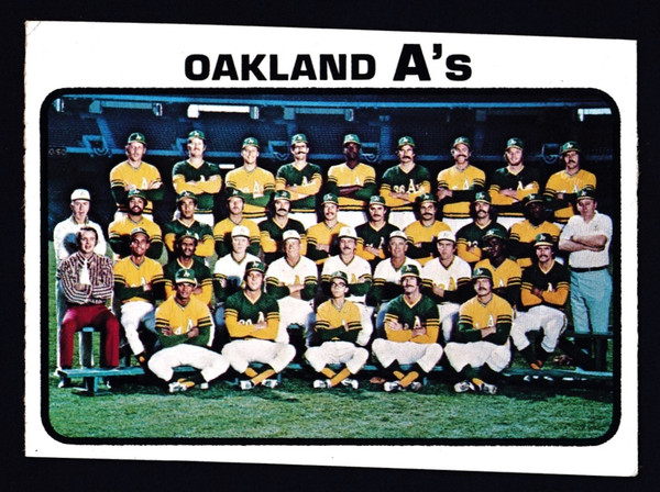 1973 Topps #500 Oakland A's Team VG