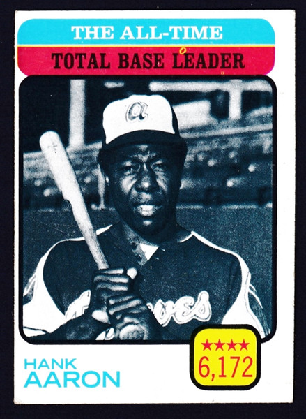 1973 Topps #473 Hank Aaron All Time Total Base Leader VG